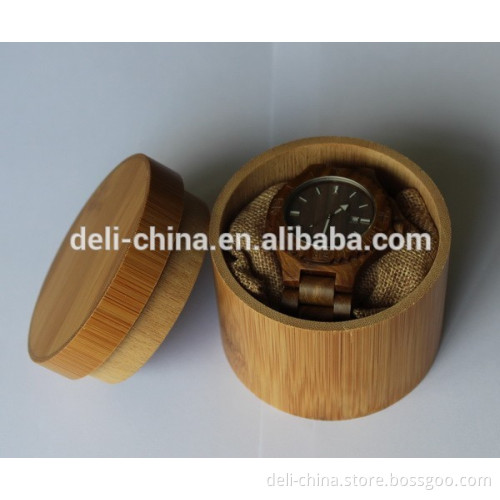 China Factory Custom Logo Wood Watch Bamboo Box